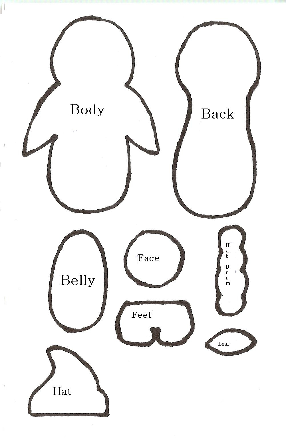 Printable Cut Out Penguin Template