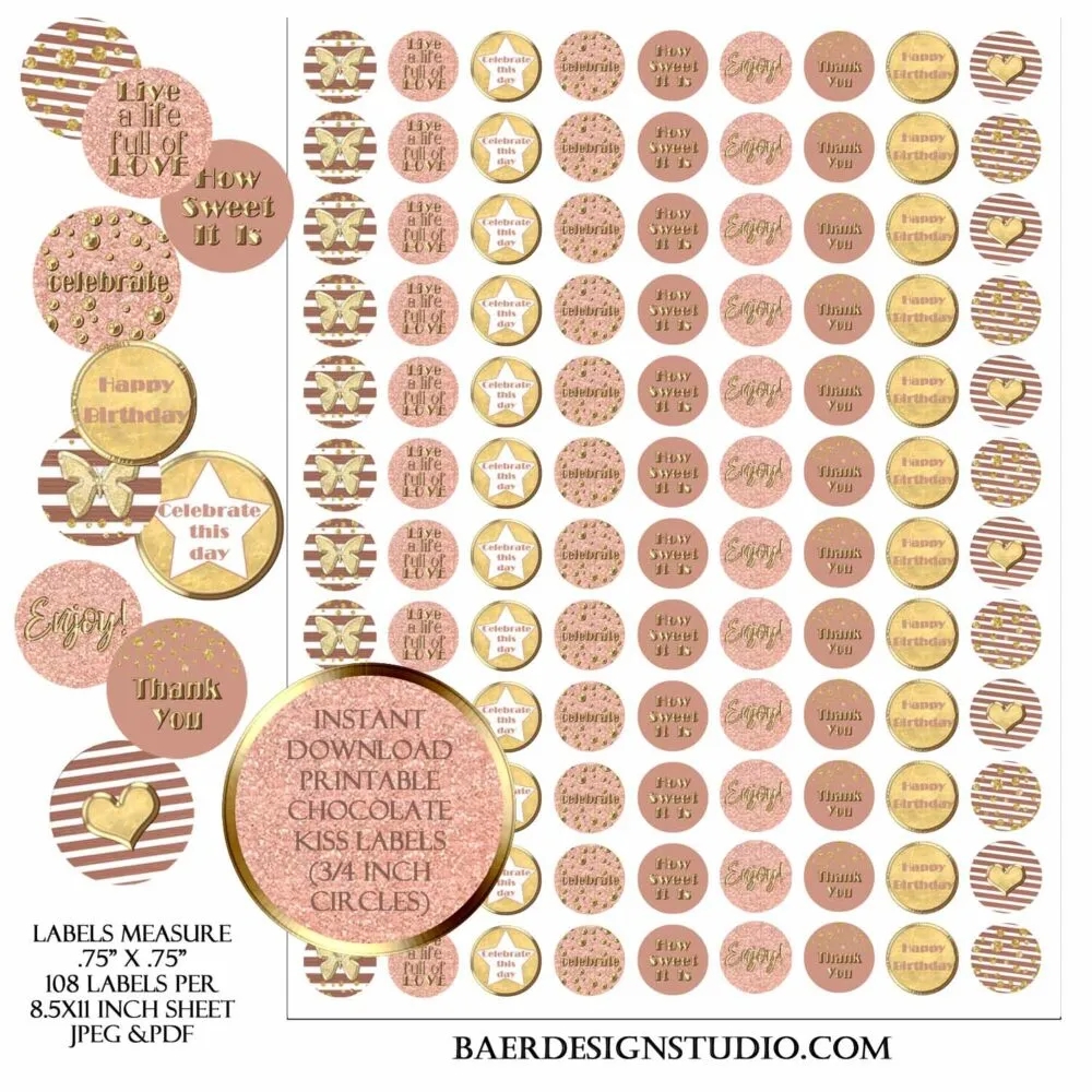 Printable Hershey Kiss Template