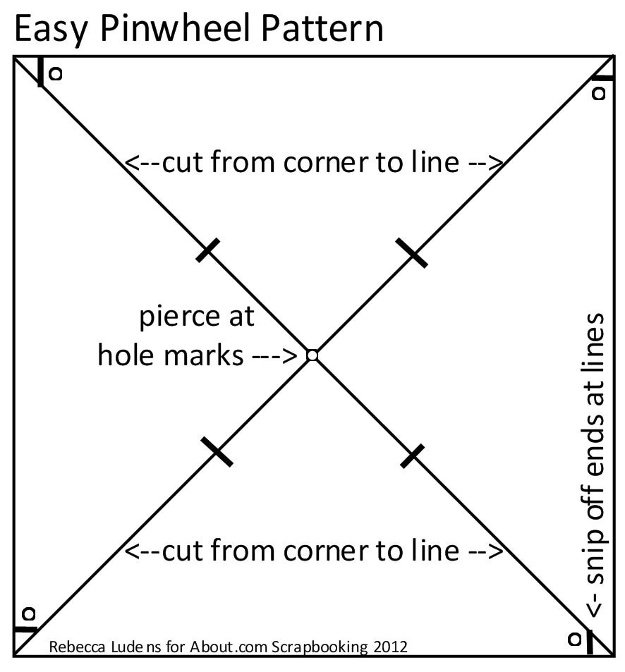 Pinwheel Flowers With Circle Punch Easy Template Worksheets Library