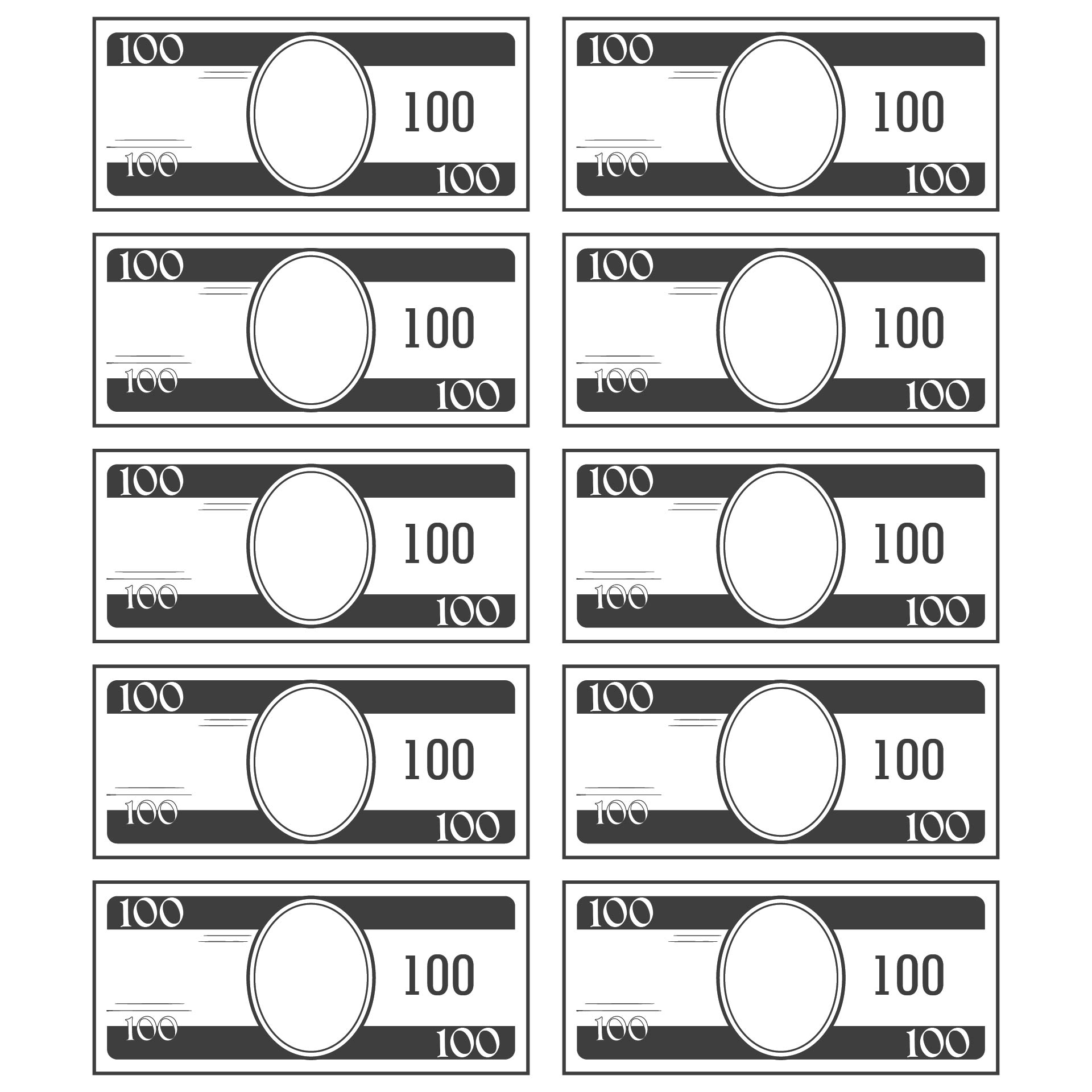 Free Printable Fake Money Template Free Printable Fake Money Template