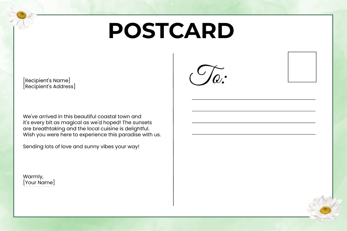 Postcard Template In Word PDF Illustrator Photoshop Download Template 