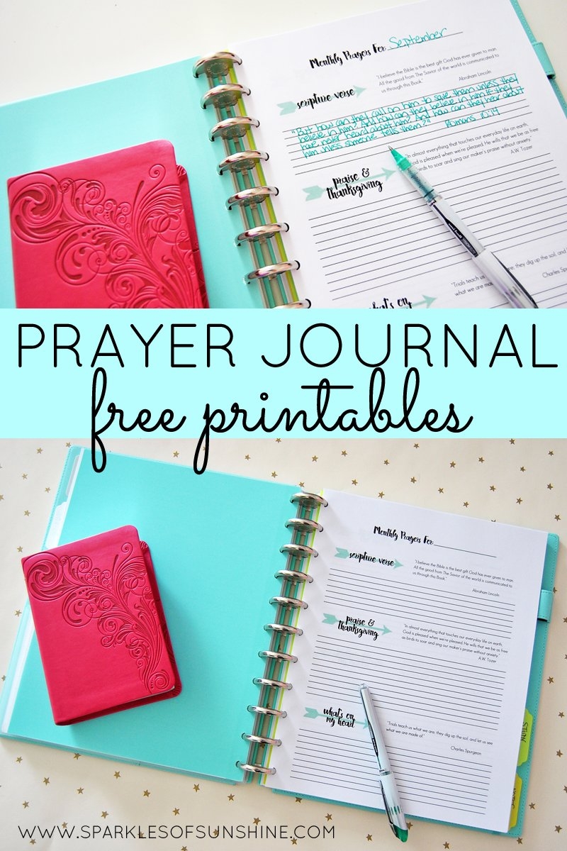 Prayer Journal Free Printables Sparkles Of Sunshine Prayer Journal Free Printables Sparkles Of Sunshine