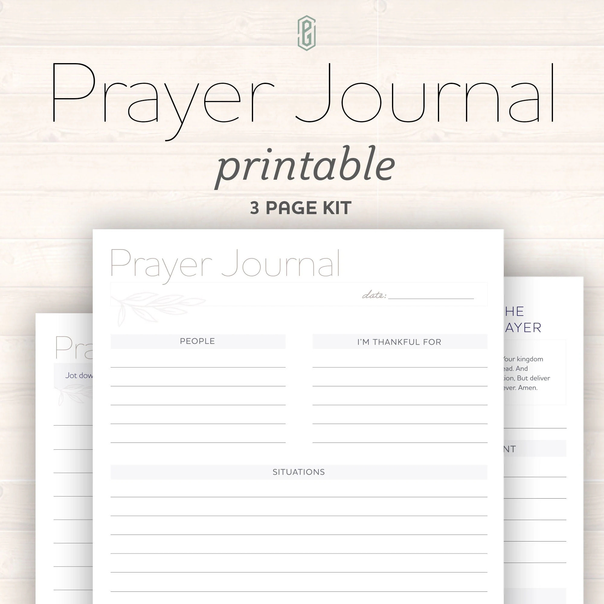 Printable Prayer Journal Template