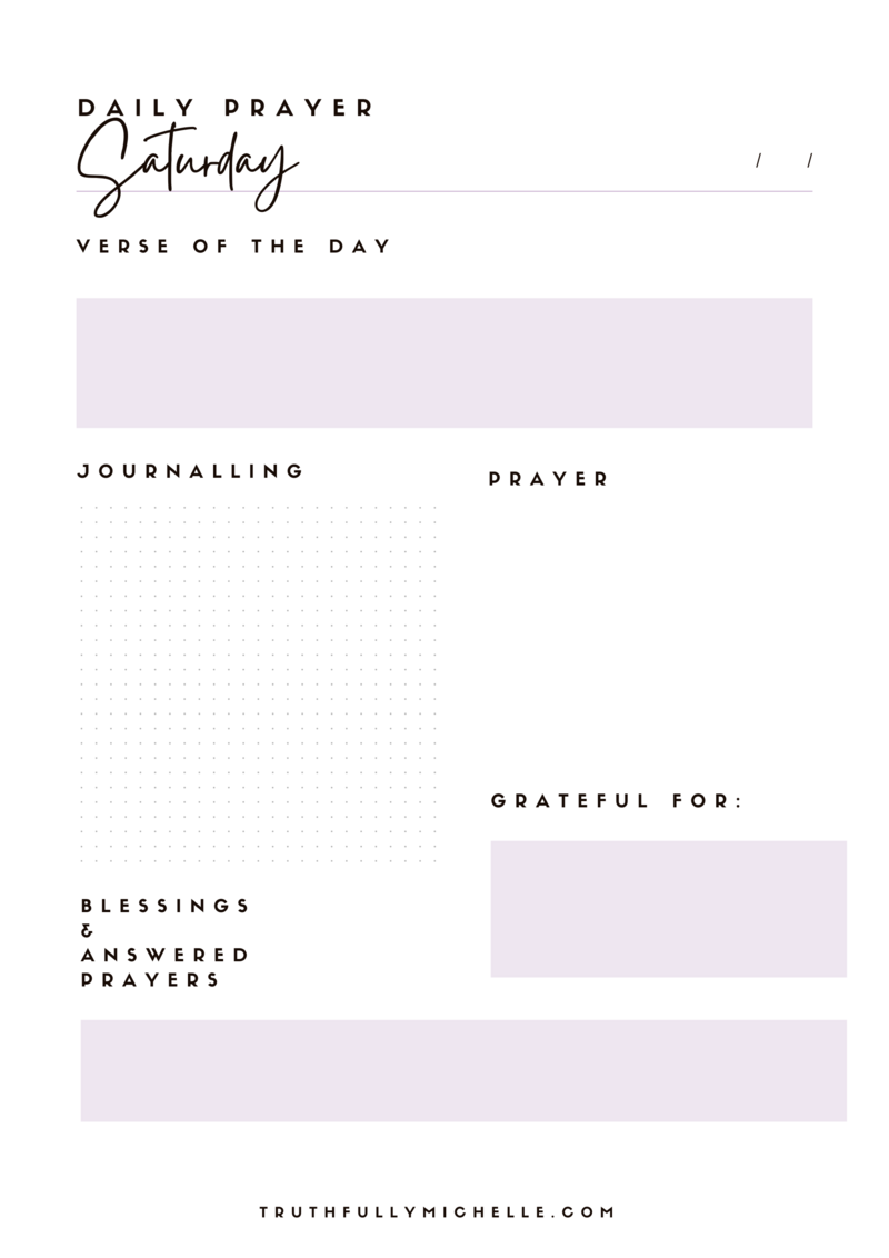 Prayer Journal Templates