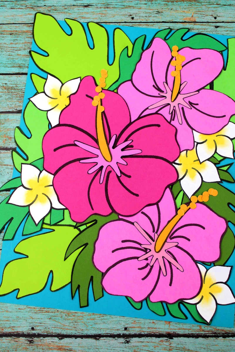 Free Printable Hibiscus Flower Template