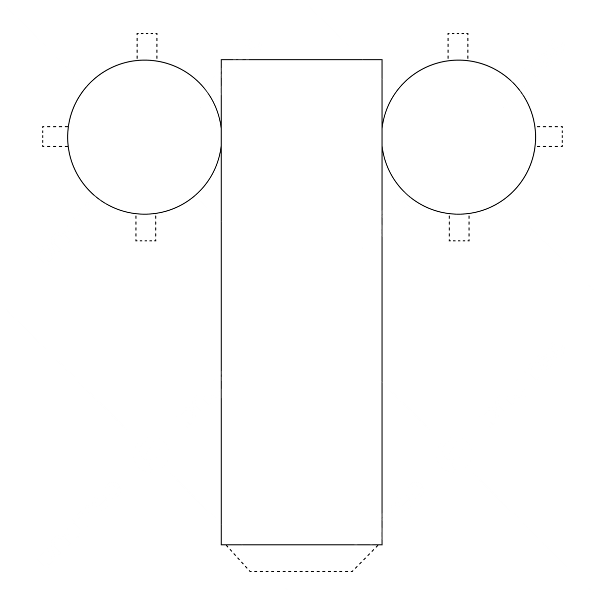 Printable 3d Cylinder Net Vector Cylinder Net 3d Shapes Nets Craft 3d Shapes Nets PNG And Vector With Transparent Background For Free Download