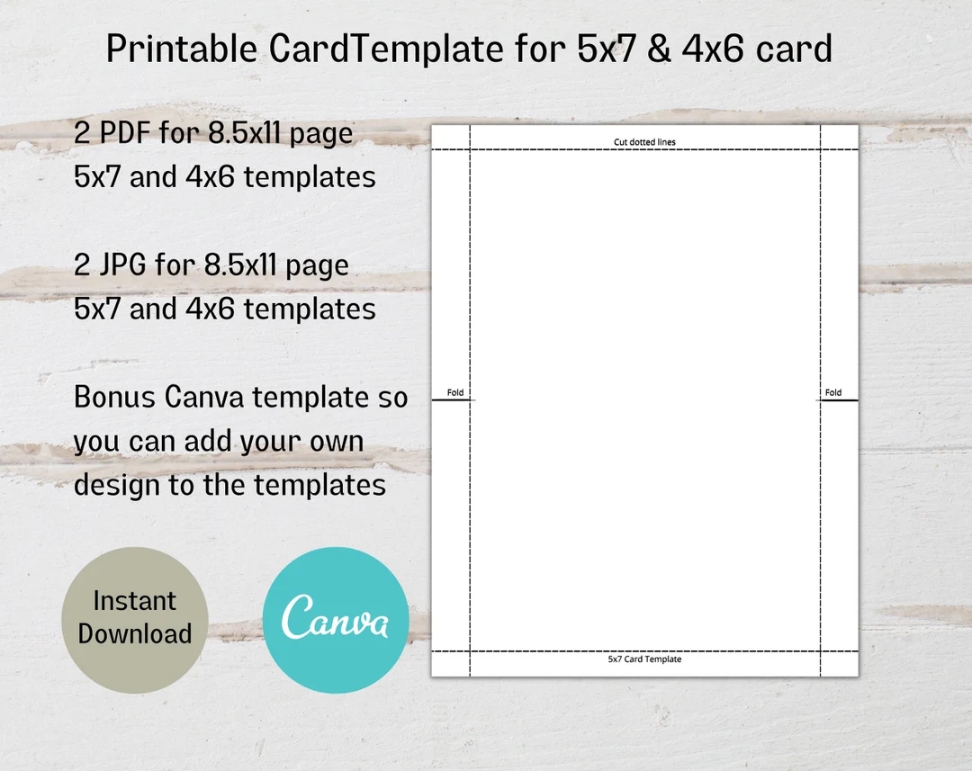 Printable 5x7 And 4x6 Card Templates Canva 5x7 And 4x6 Card Templates Etsy Printable 5x7 And 4x6 Card Templates Canva 5x7 And 4x6 Card Templates Etsy