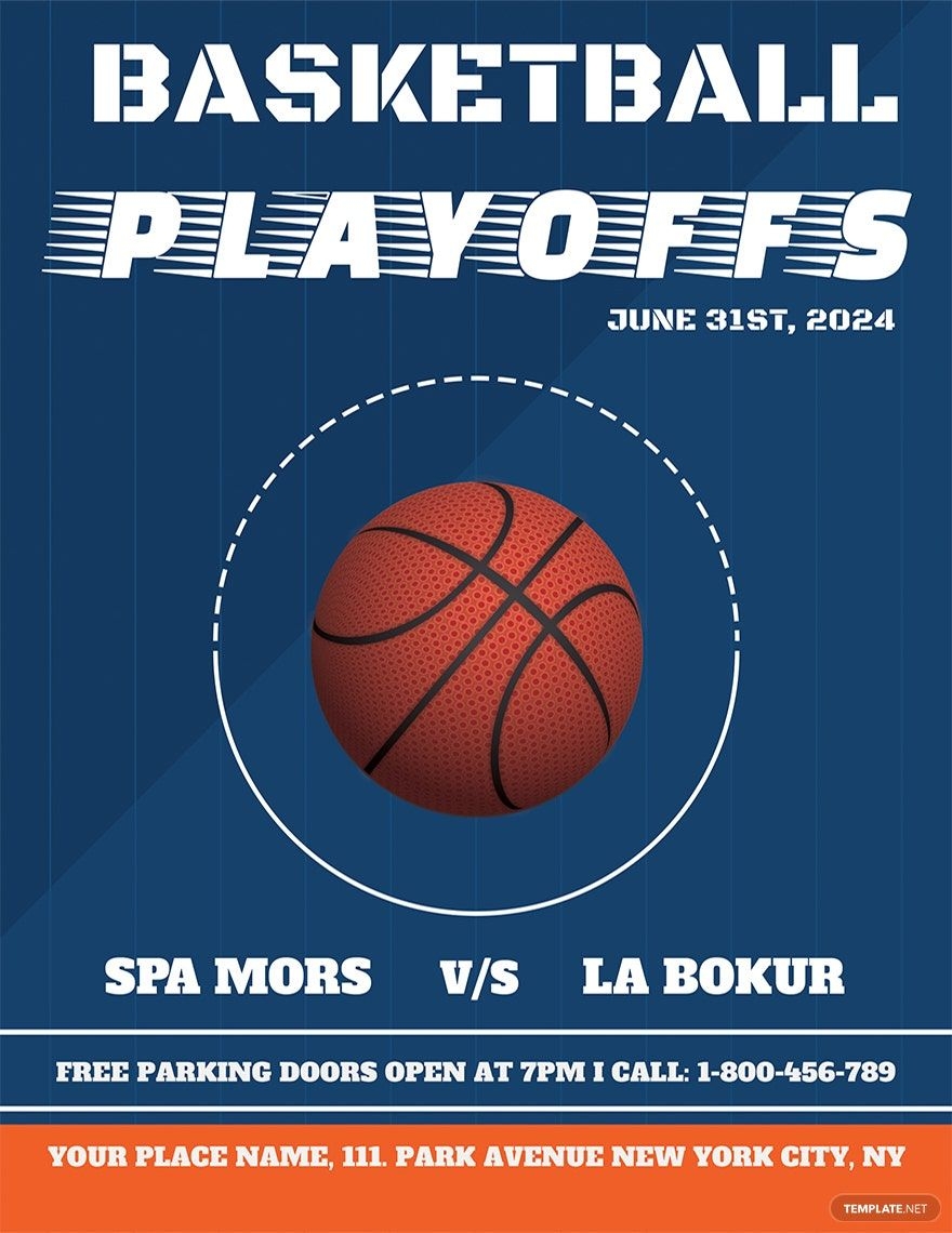 Printable Basketball Flyer Template In Publisher Illustrator Pages Word PSD Google Docs Download Template