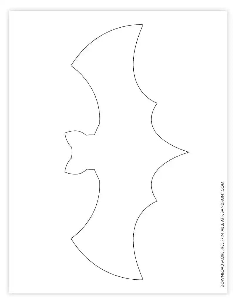 Printable Bat Craft Printable Party Favors