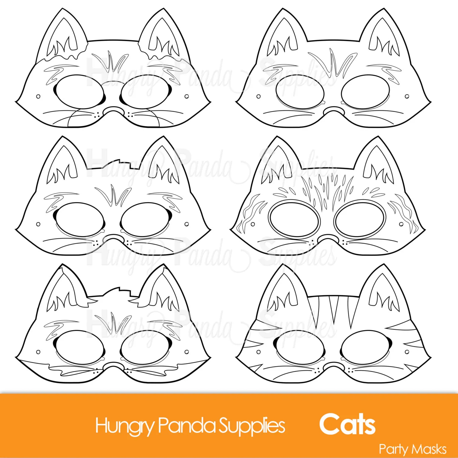 Printable Cat Face Etsy