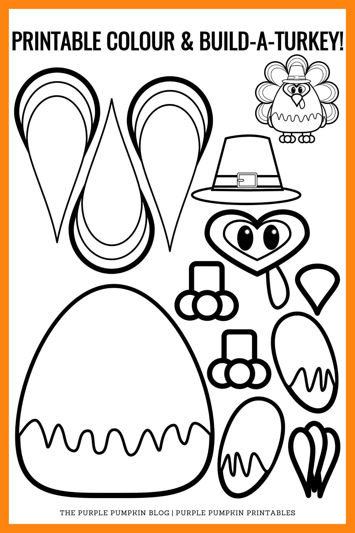 Free Printable Thanksgiving Turkey Template Free Printable Thanksgiving Turkey Template