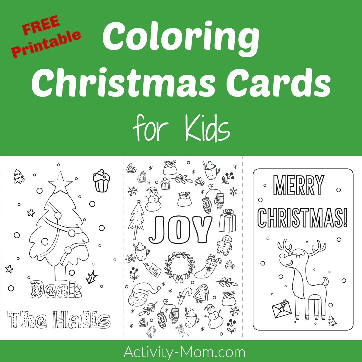 Free Printable Christmas Card Templates