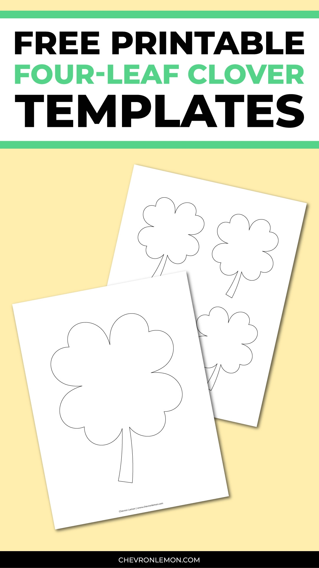 4 Leaf Clover Printable Template