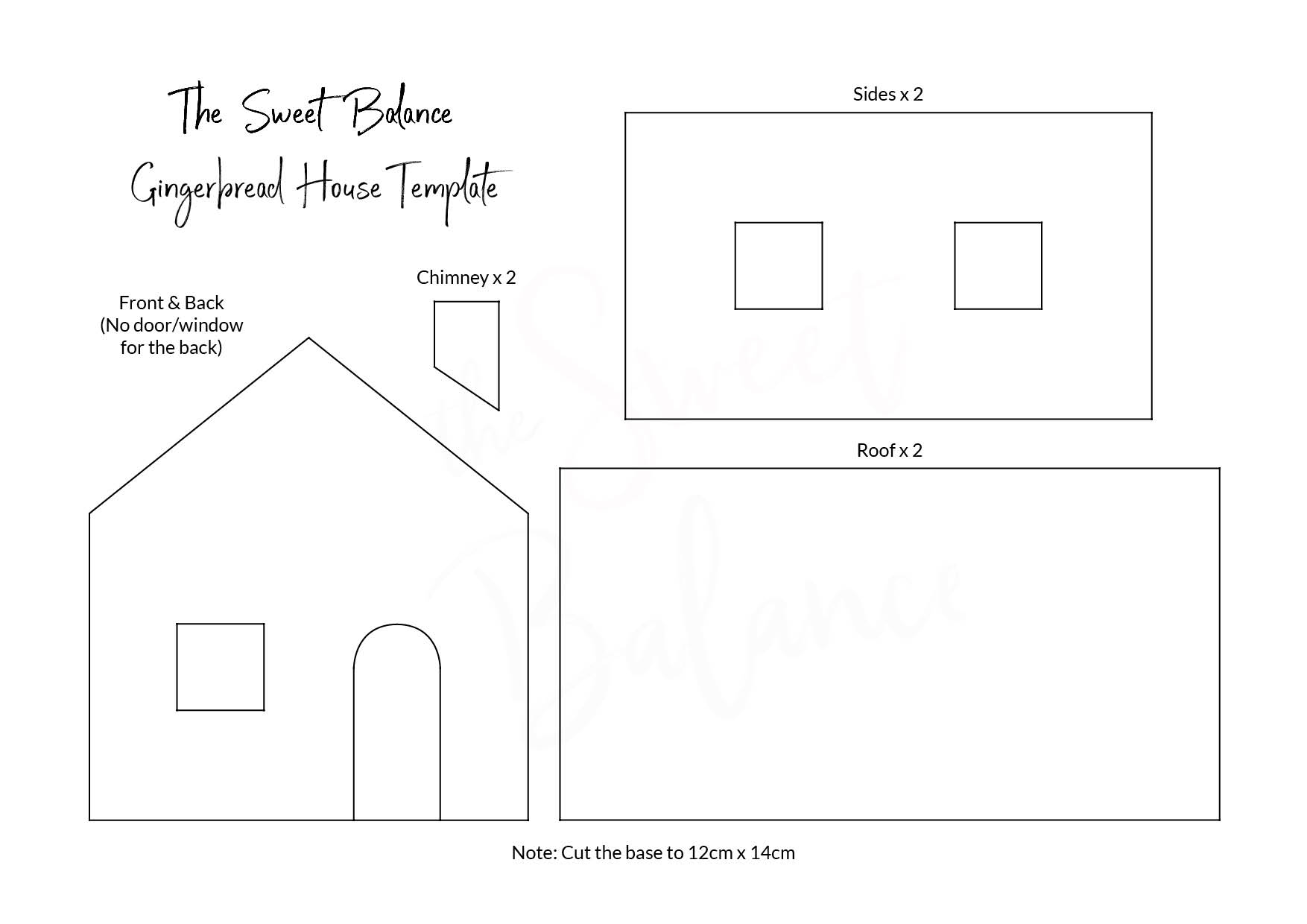 Printable Gingerbread House Craft Keeping Life Creative Worksheets Library