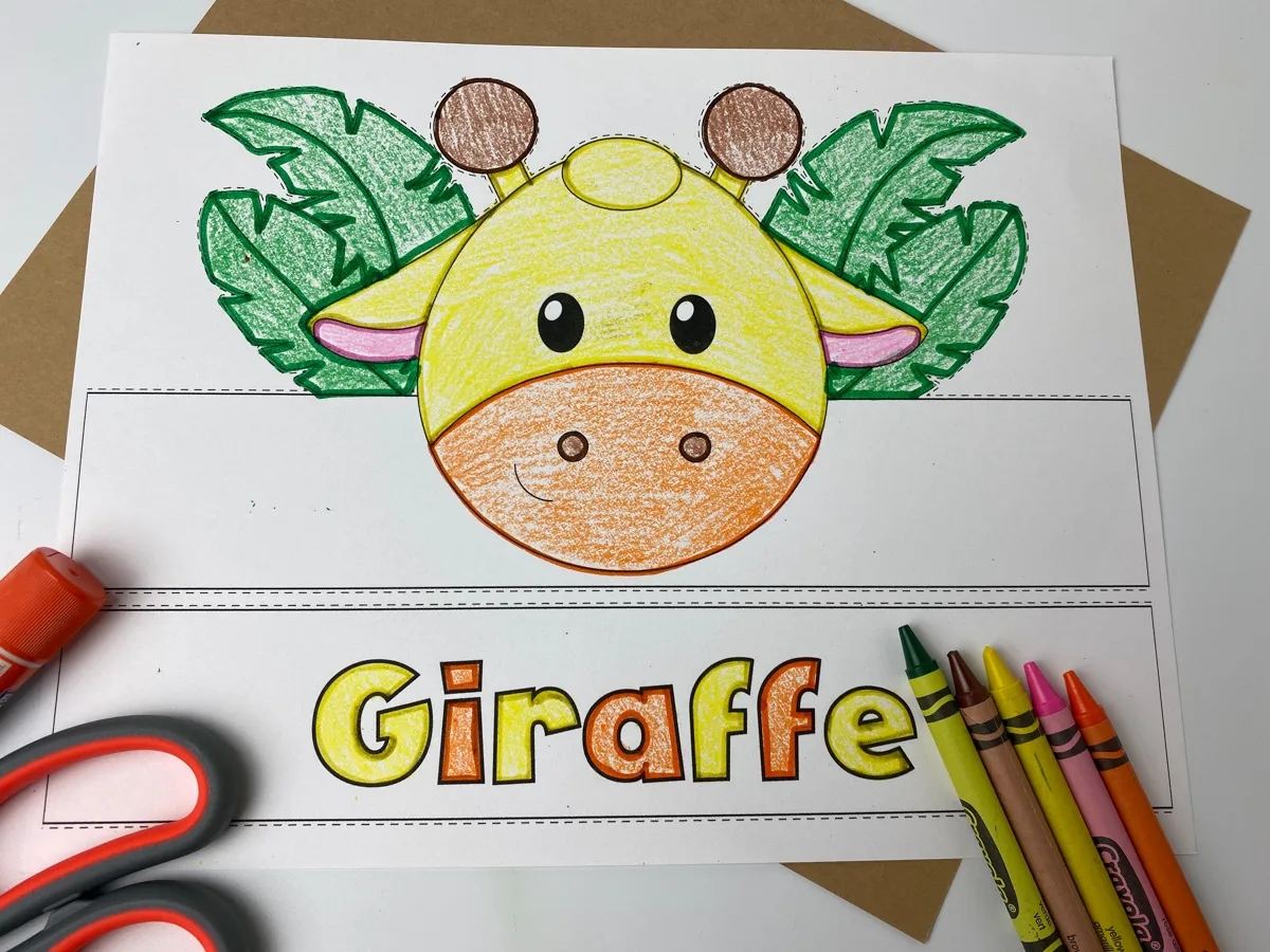 Giraffe Template Printable