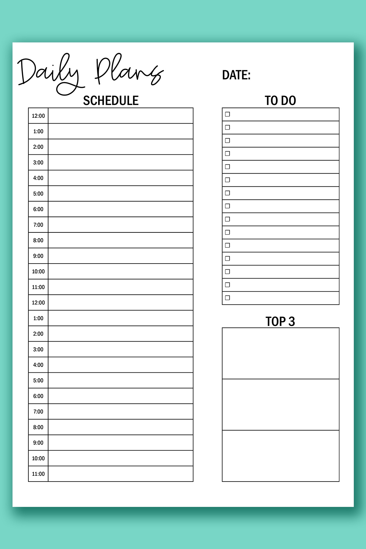 Printable Hourly Calendar Set Daily And Weekly Hourly Calendars Worksheets Library