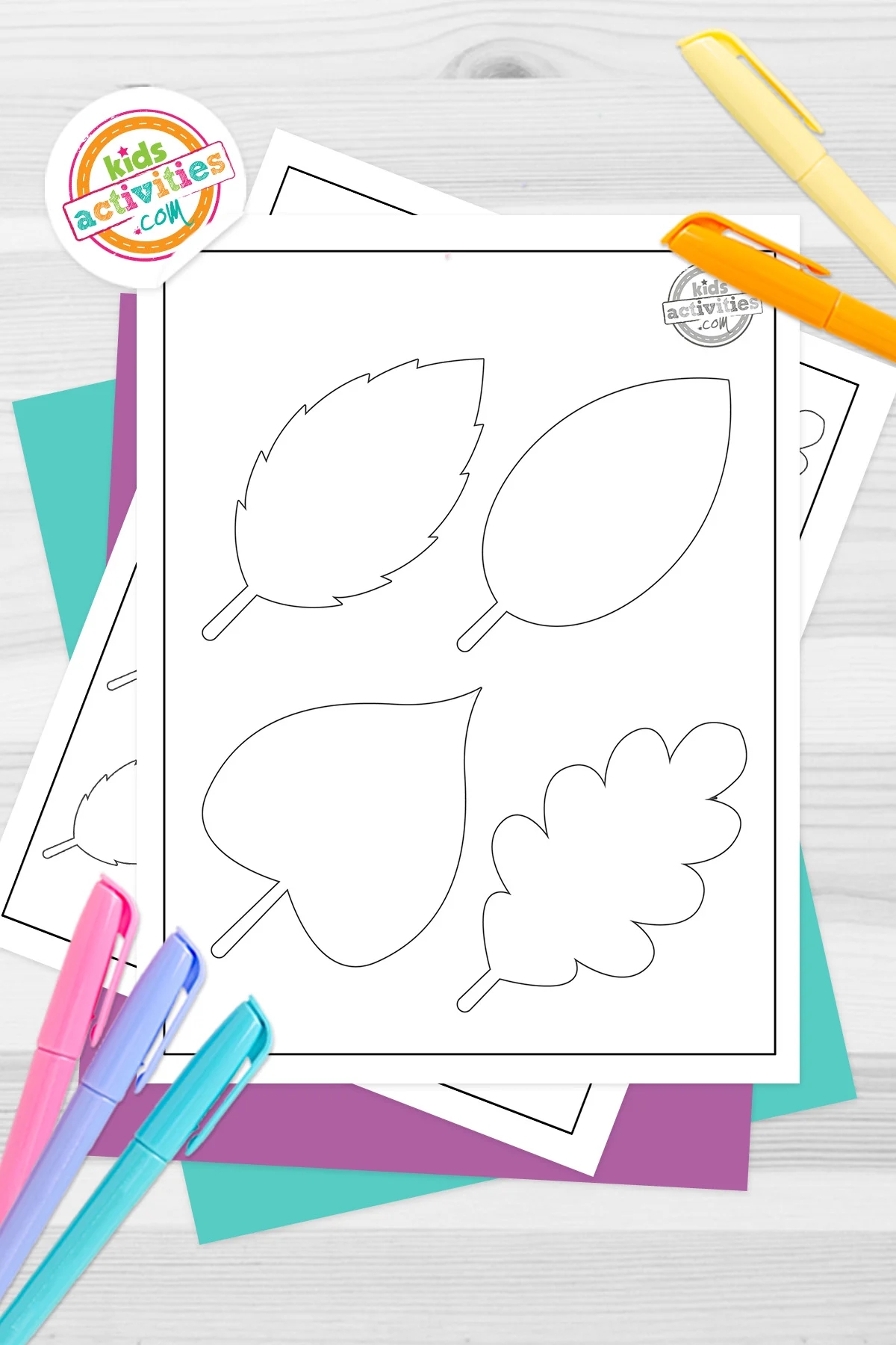 Printable Leaf Template For Summer Autumn Crafts Kids Activities Blog