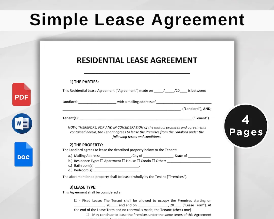Free Printable Rental Agreements Templates Free Printable Rental Agreements Templates