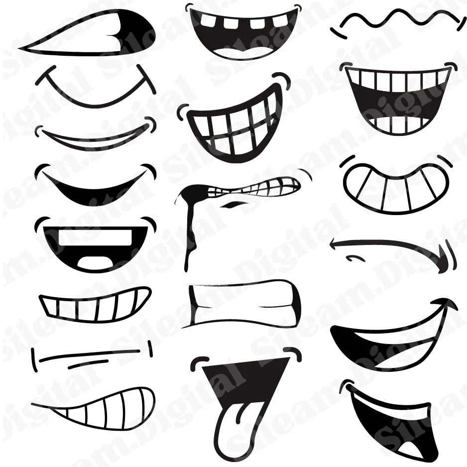 Printable Mouths Etsy