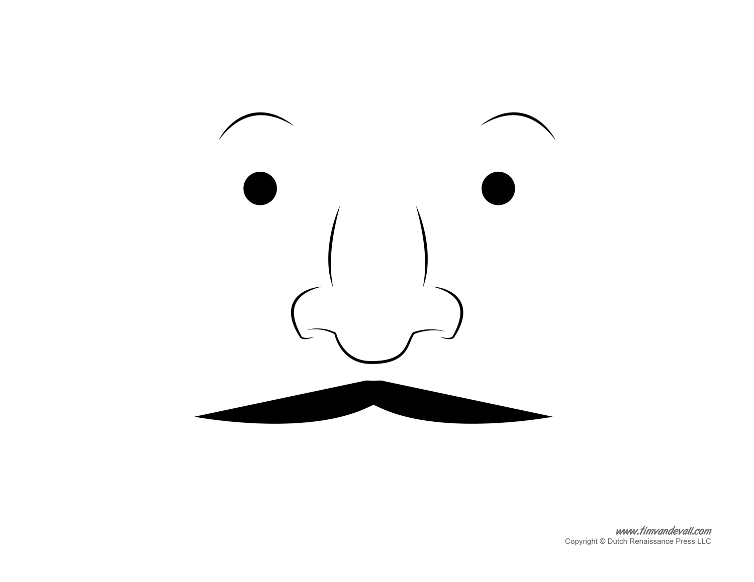 Printable Mustache Templates Mustaches For Kids