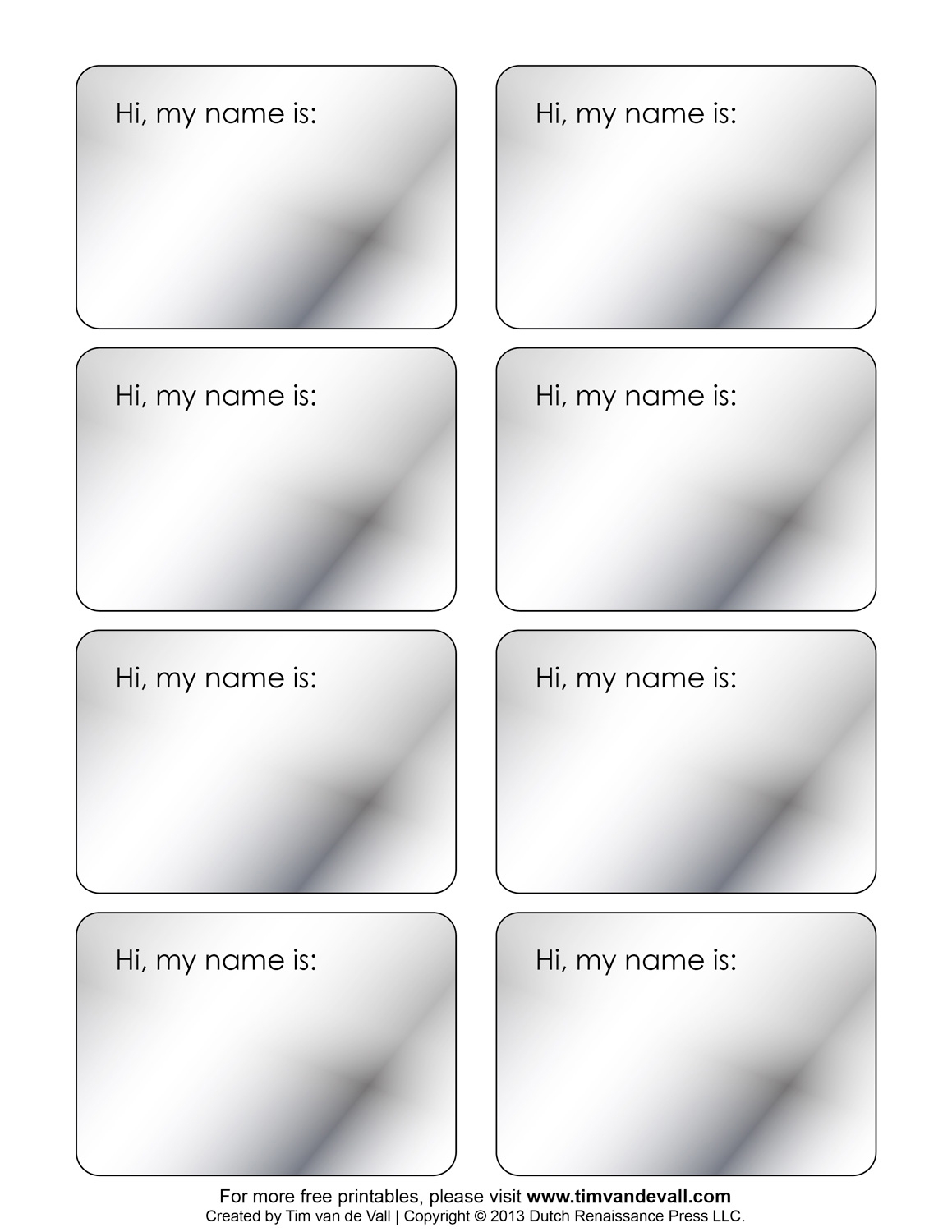 Free Printable Badge Template