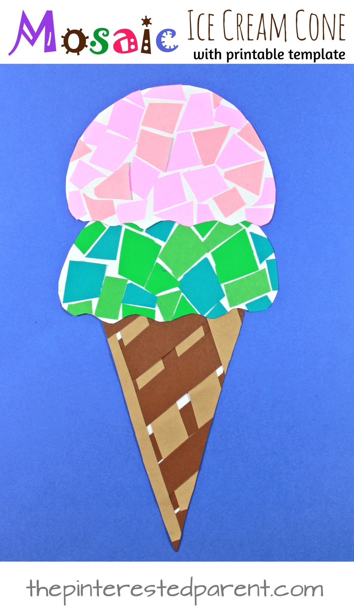 Free Printable Ice Cream Cone Template