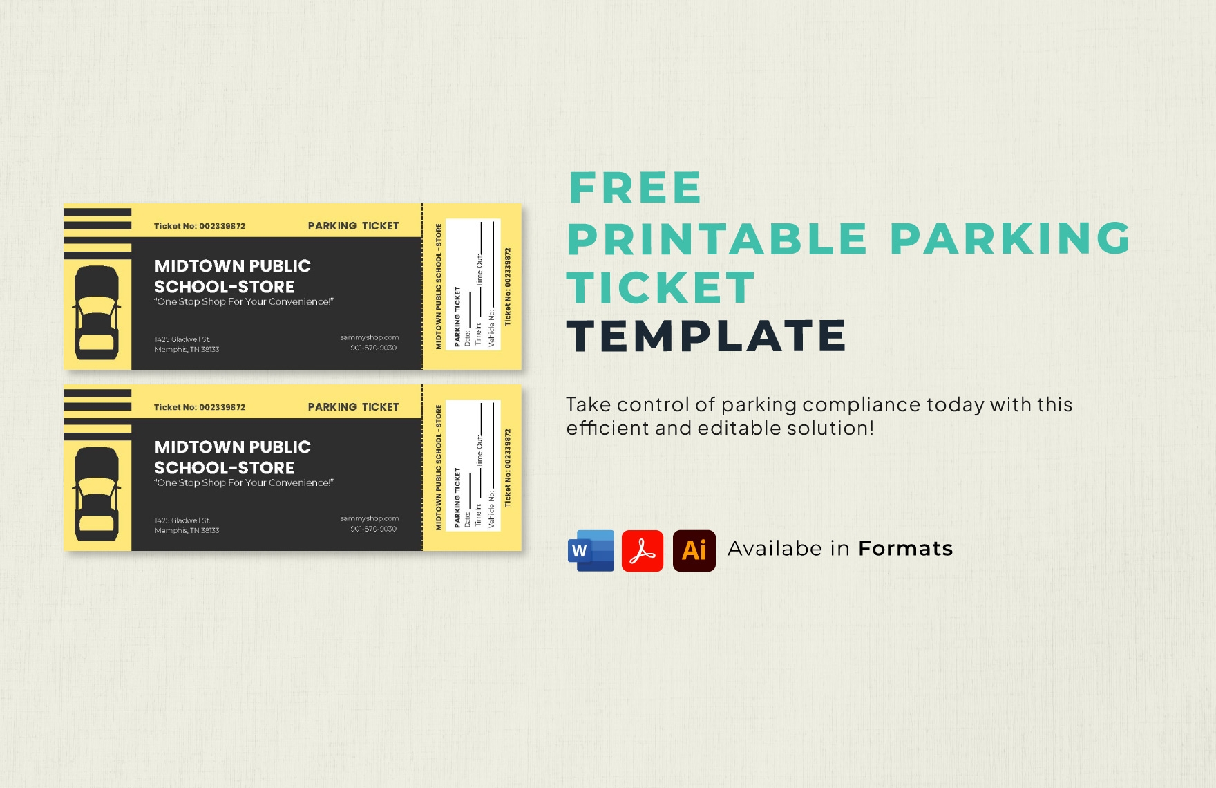Printable Parking Ticket Template In Illustrator PSD Pages Word Publisher Download Template Printable Parking Ticket Template In Illustrator PSD Pages Word Publisher Download Template