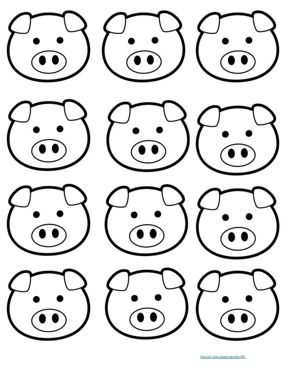Printable Pig Projects Kid Crafts For Chinese New Year HubPages