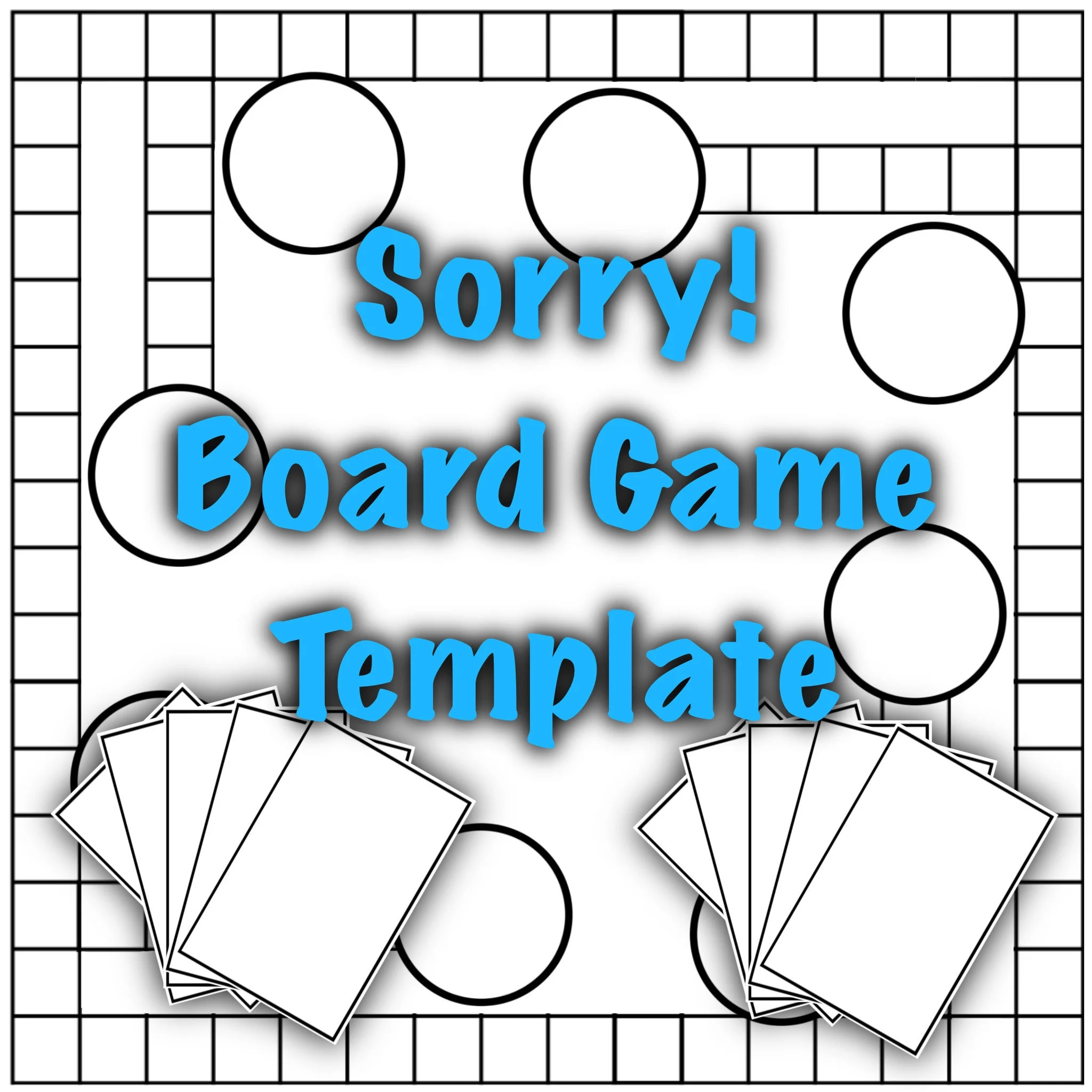 Printable Customizable Blank Board Game Template
