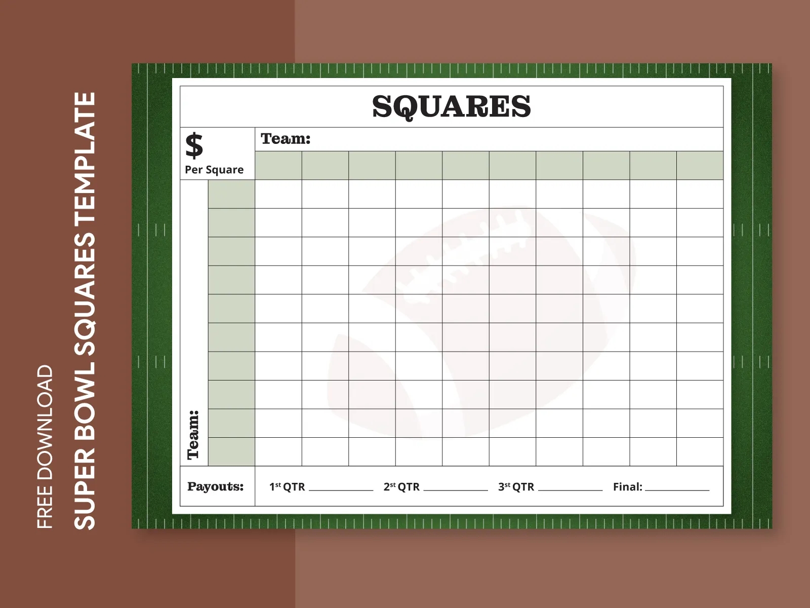 Printable Super Bowl Squares Free Google Docs Template By Gdoc On Dribbble Printable Super Bowl Squares Free Google Docs Template By Gdoc On Dribbble