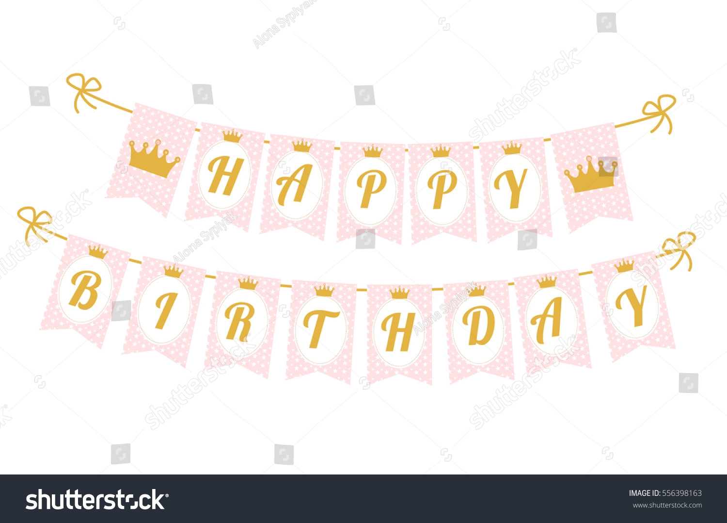 Printable Template Flags Cute Pennant Banner Stock Vector Royalty Free 556398163 Shutterstock