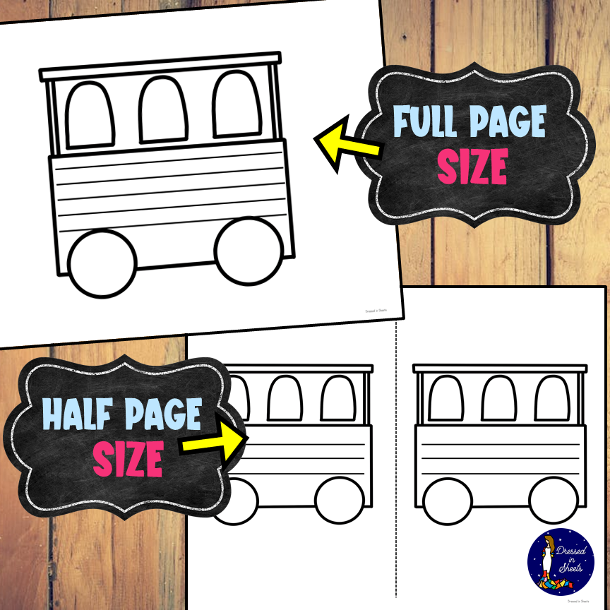 Printable Train Car Templates Payhip