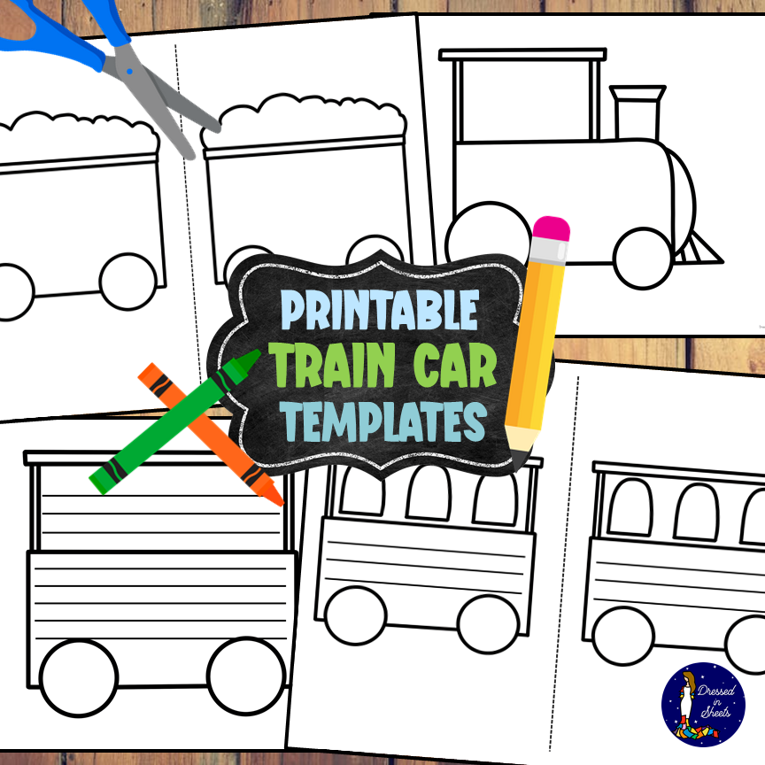 Printable Train Car Templates Payhip