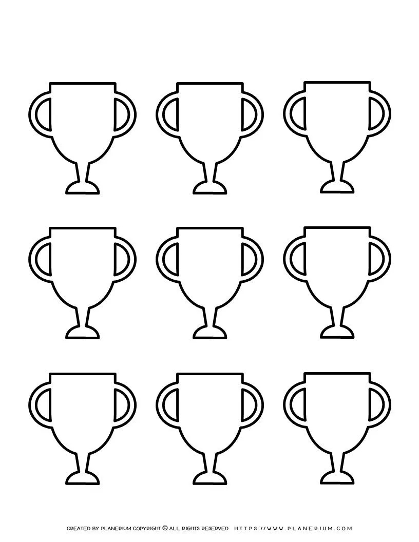 Printable Trophy Template Business Plan Templates
