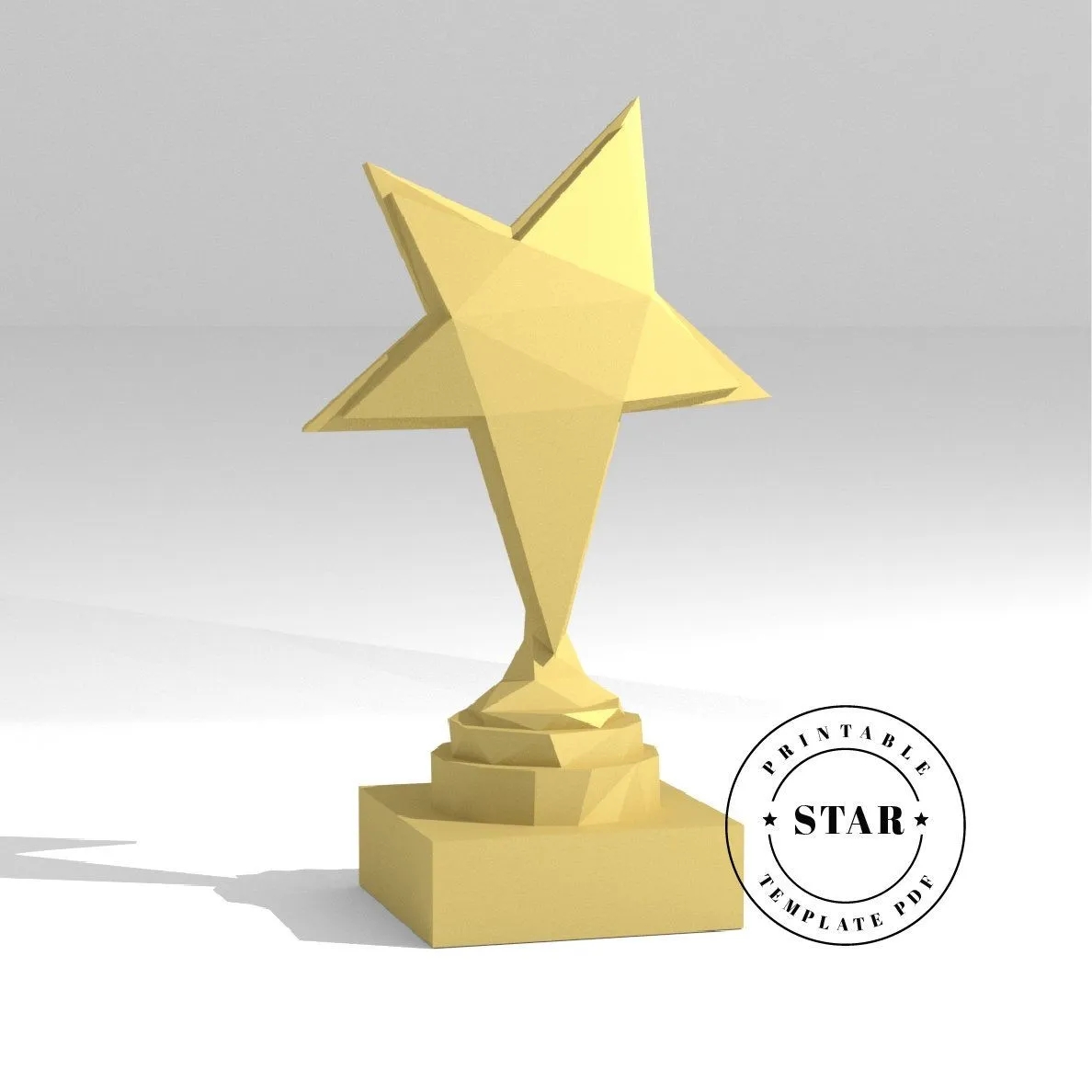 Trophy Template Printable