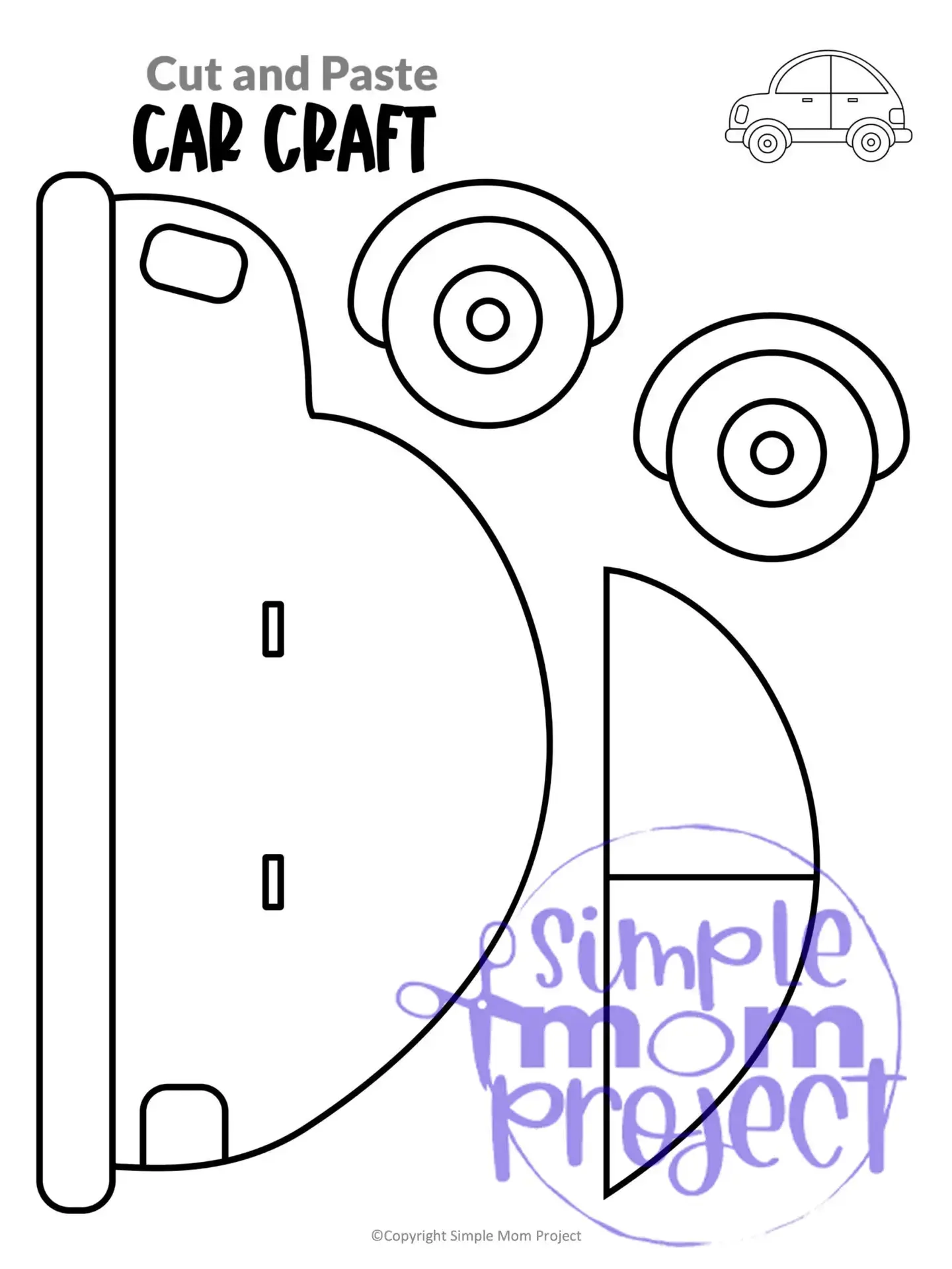 Printable Car Template