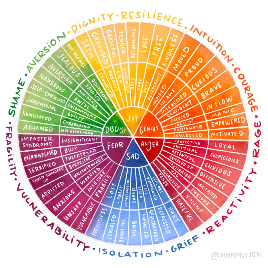 Professional Use digital Download Printable Emotion Wheel Etsy UK