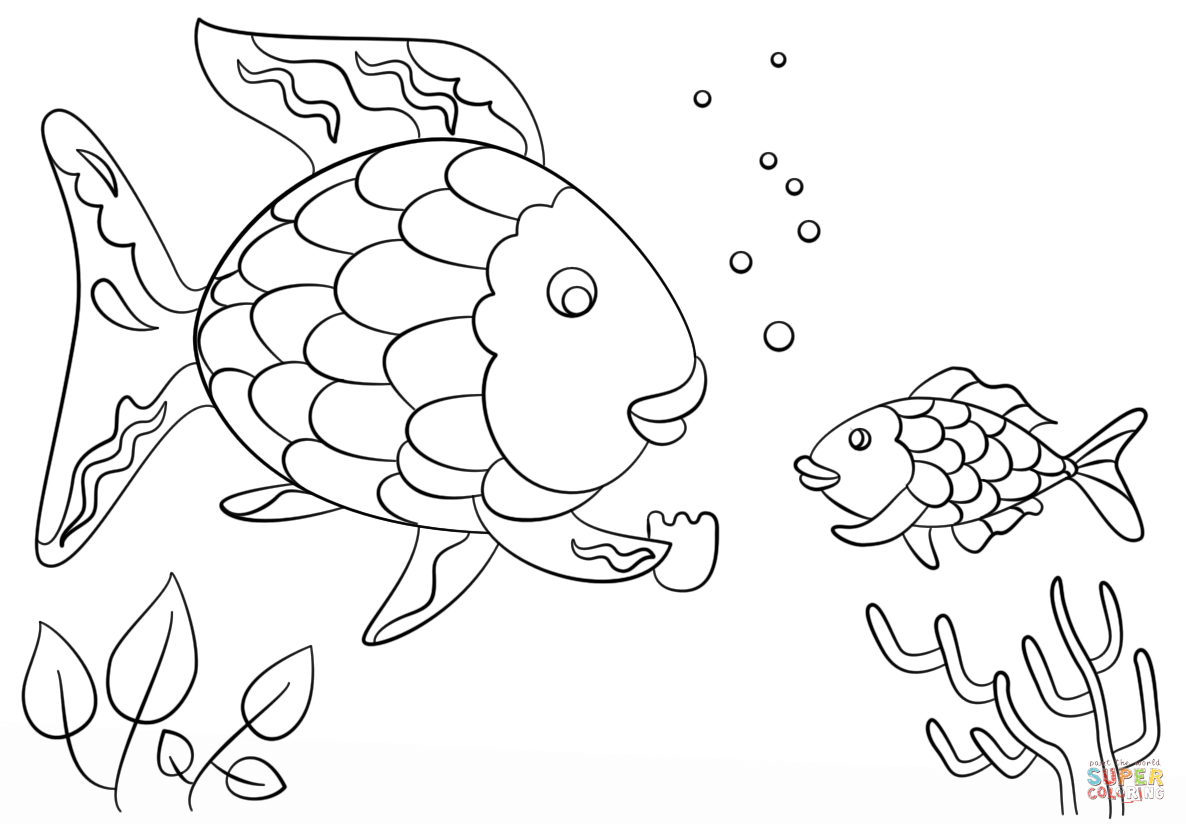  Rainbow Fish Coloring Pages Books 100 FREE And Printable 