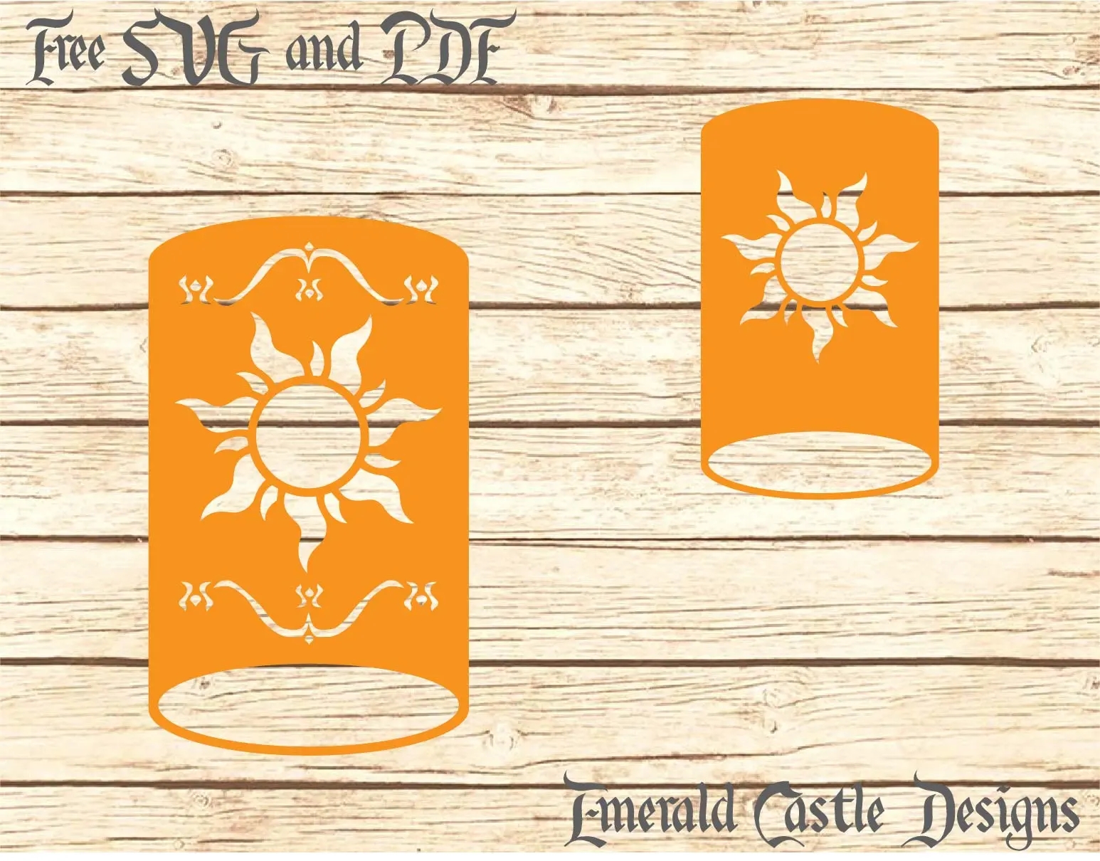 Rapunzel Lantern Free Cut File Emerald Castle Designs