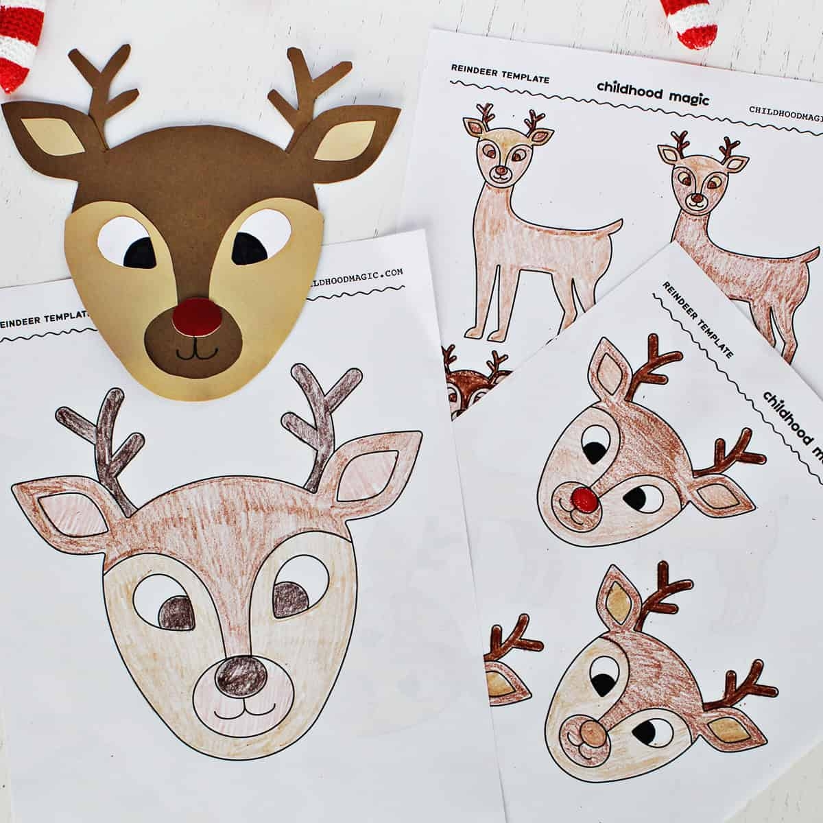 Reindeer Template Free Printable Childhood Magic