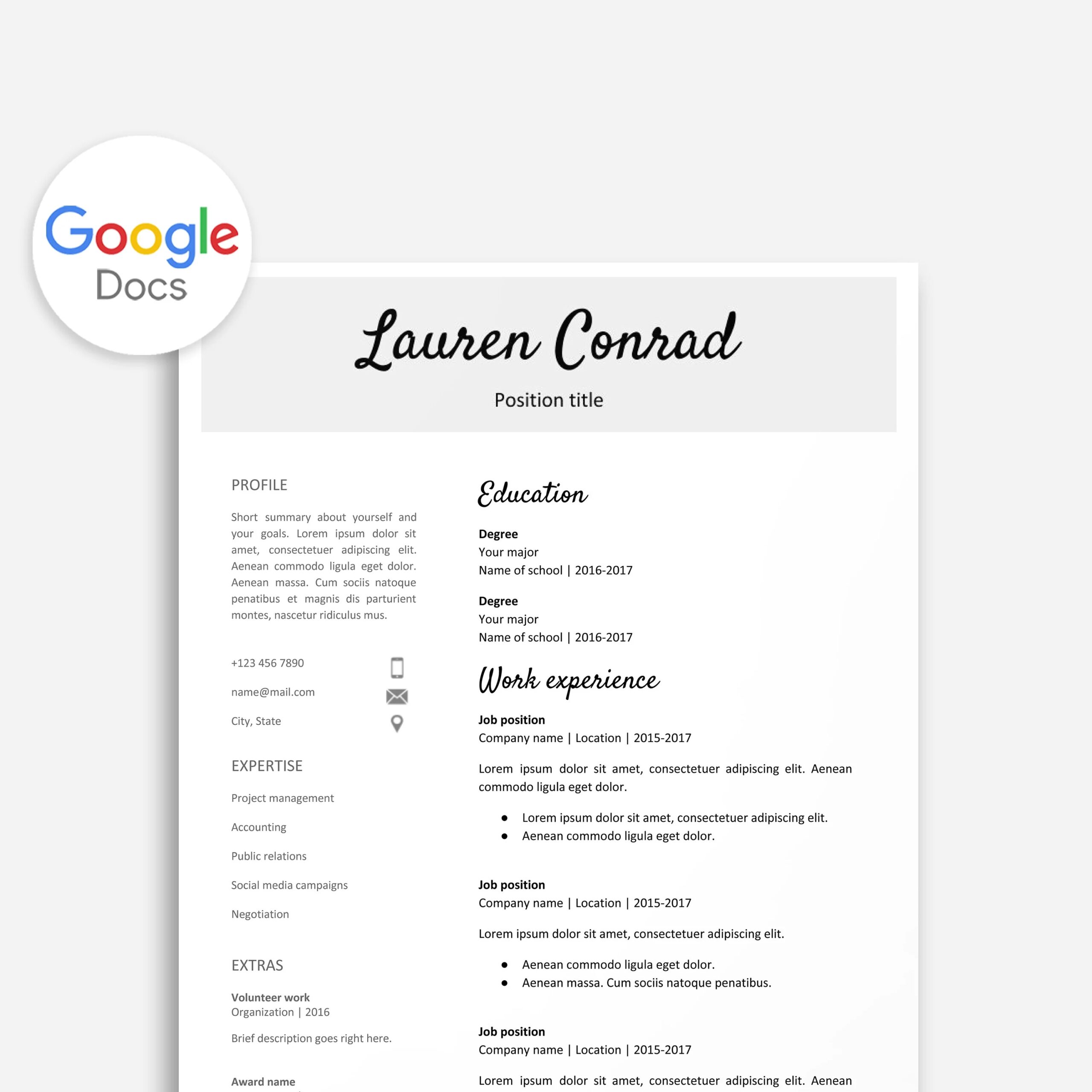 Resume Template For Google Docs Printable Resume Editable Instant Download No Microsoft Word Required Etsy Resume Template For Google Docs Printable Resume Editable Instant Download No Microsoft Word Required Etsy
