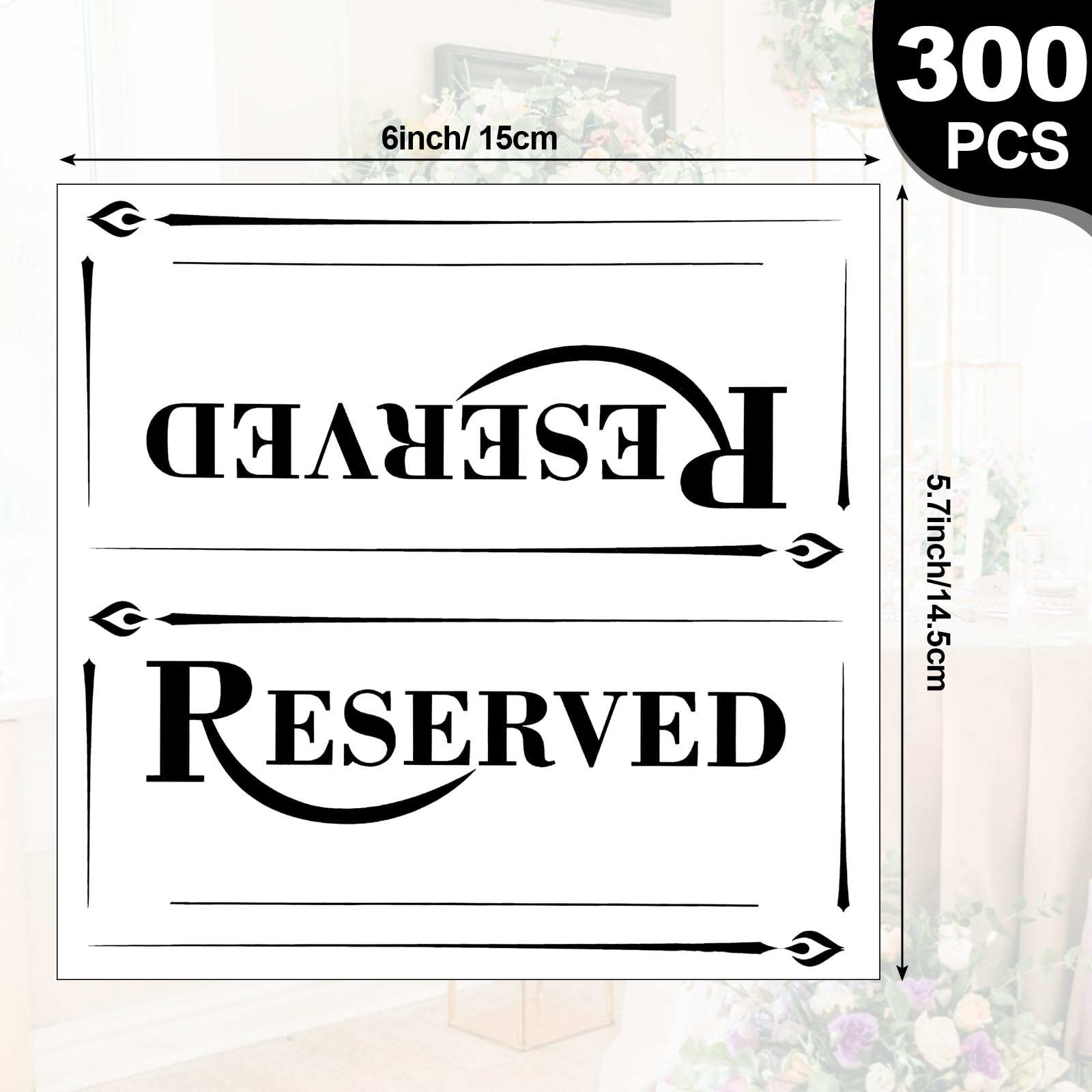 Resurhang 300 Pcs Paper Table Reserved Signs With Name Line Double Sided Classic Style White Black Amazon au Resurhang 300 Pcs Paper Table Reserved Signs With Name Line Double Sided Classic Style White Black Amazon au