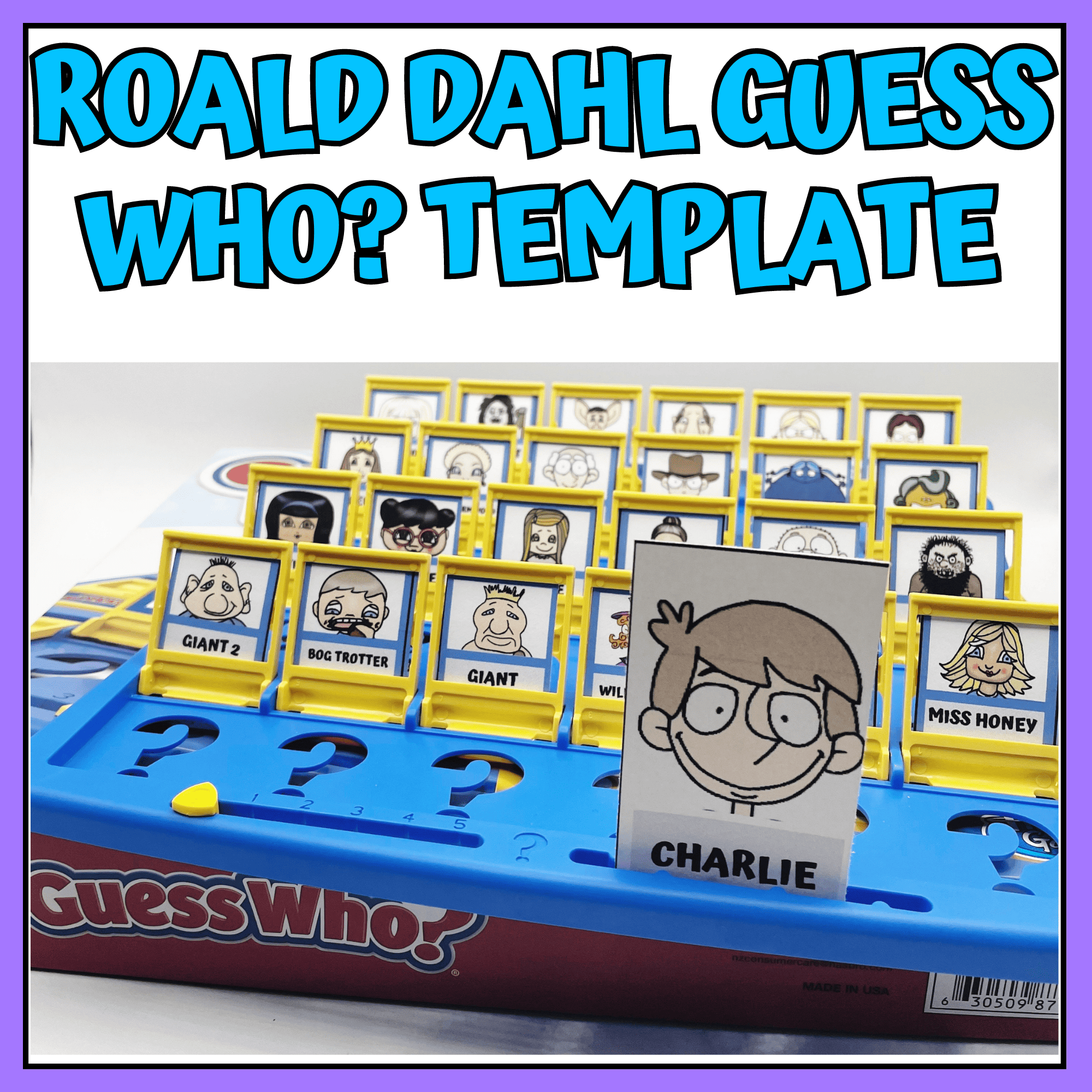 Roald Dahl Guess Who Printable Template