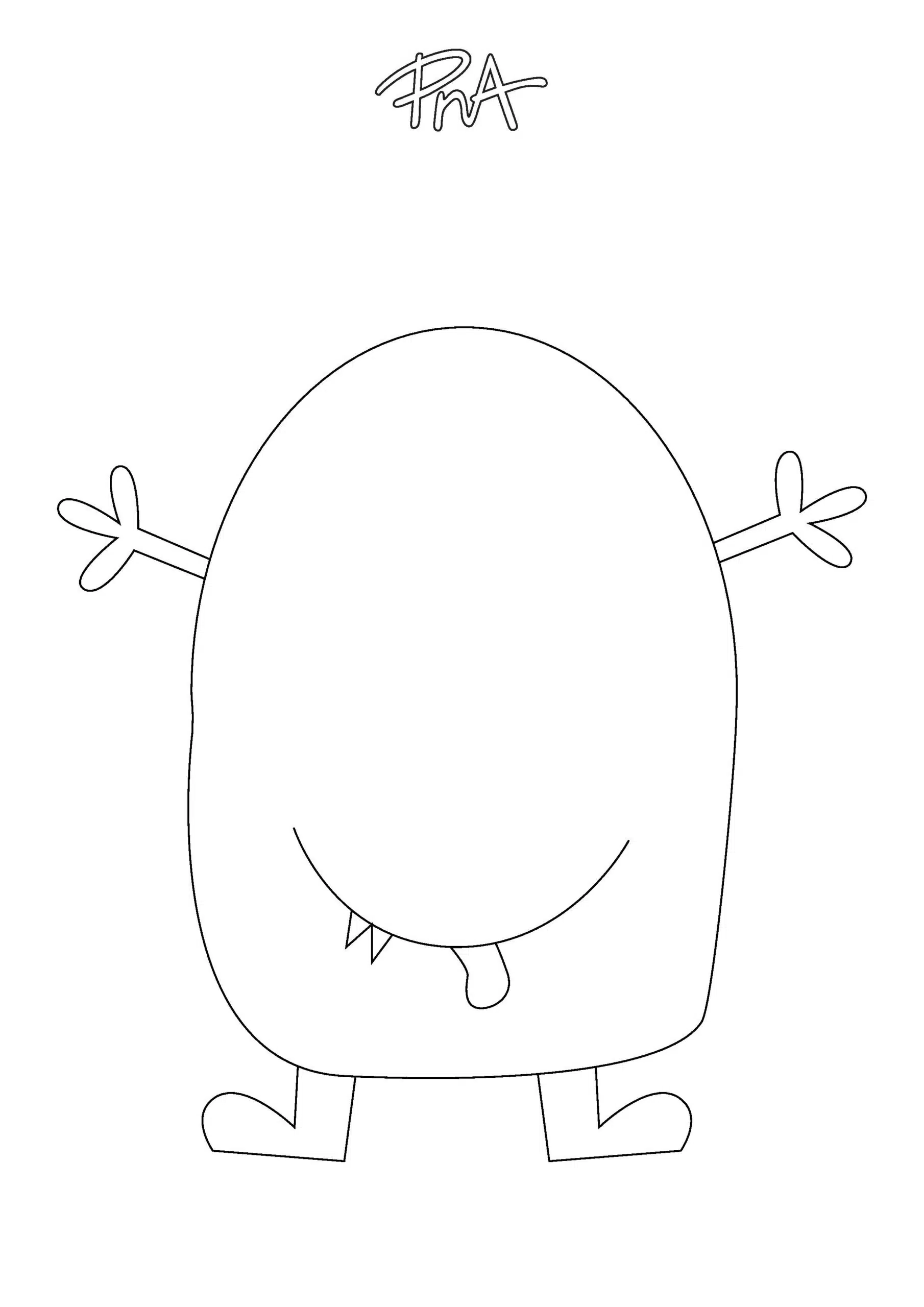 Roll A Monster FREE Template PNA
