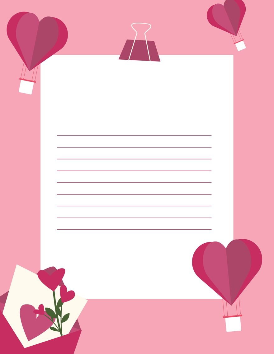Romantic Letter Background In Illustrator PSD PDF Word Google Docs Download Template