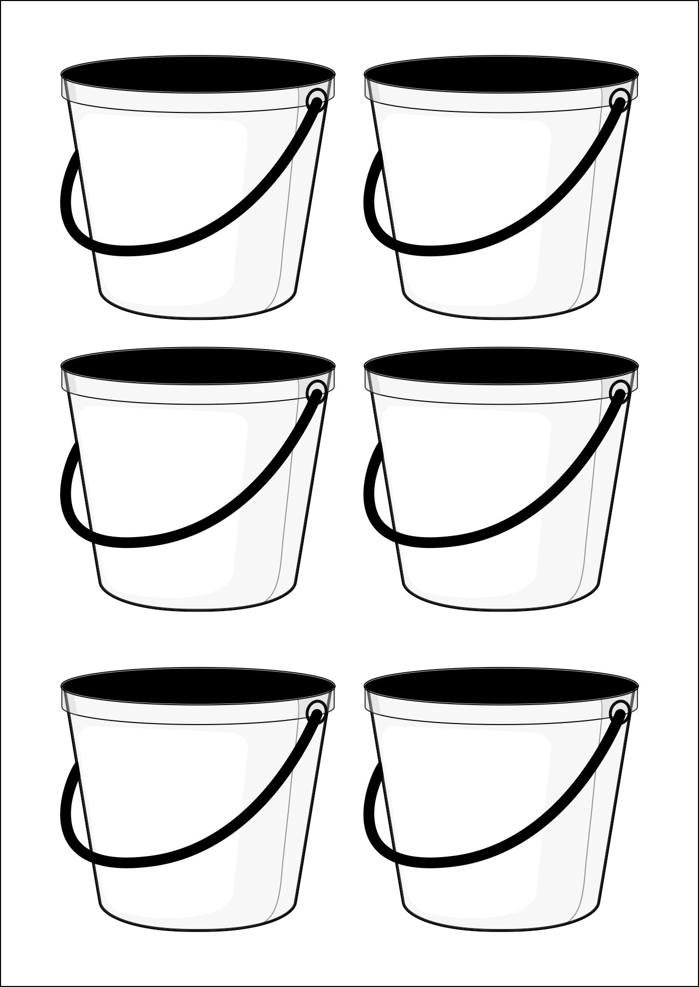 Sand Bucket Template 12 Free PDF Printables Printablee