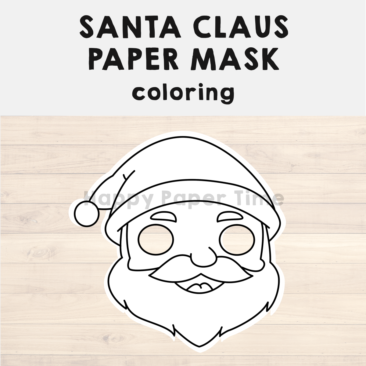 Printable Santa Face Template