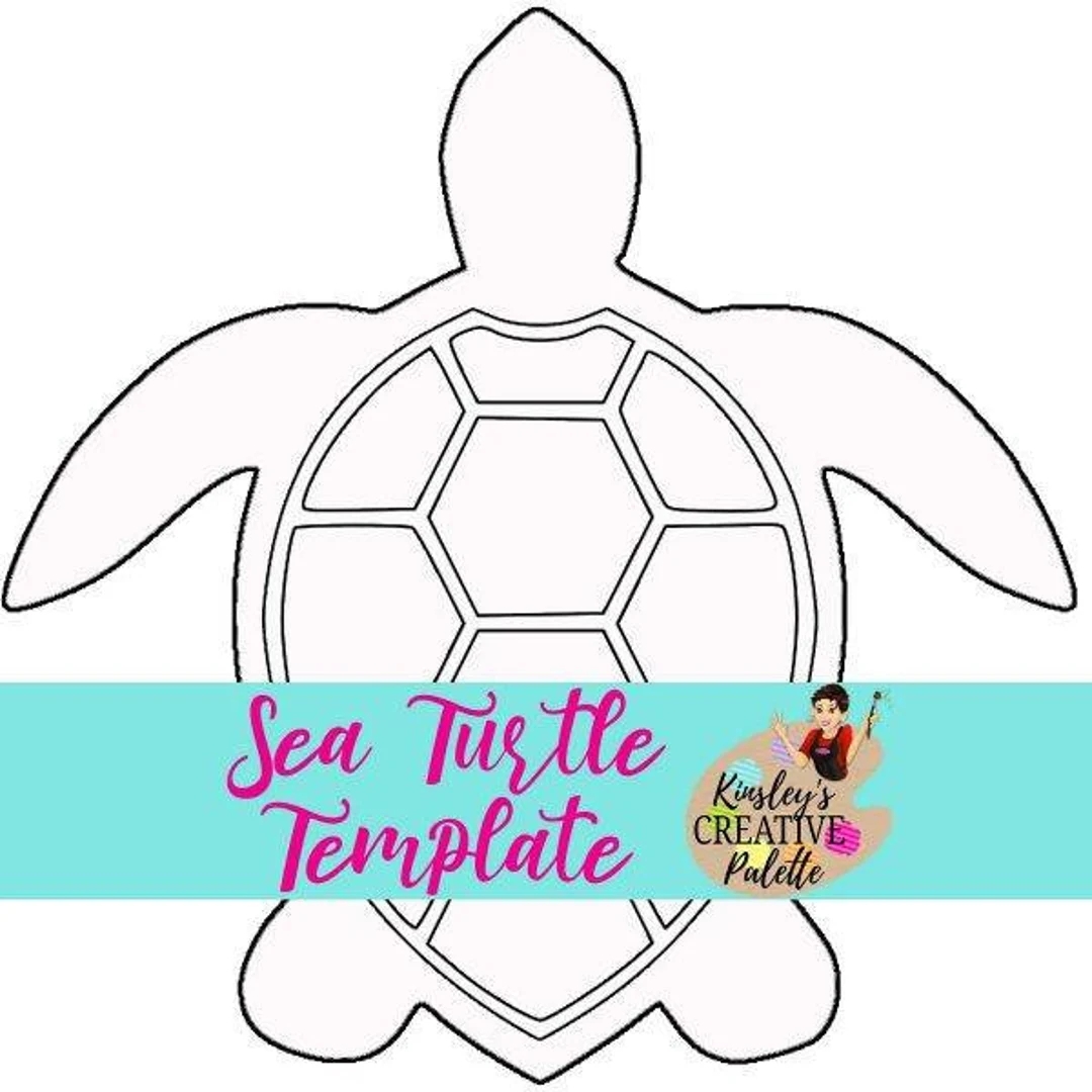 Sea Turtle Door Hanger Template Animal Door Stencil Wooden Door Hanger Template Cut Template Paint Guide Etsy UK