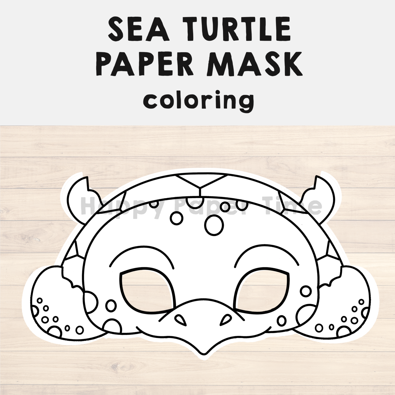 Sea Turtle Template Printable