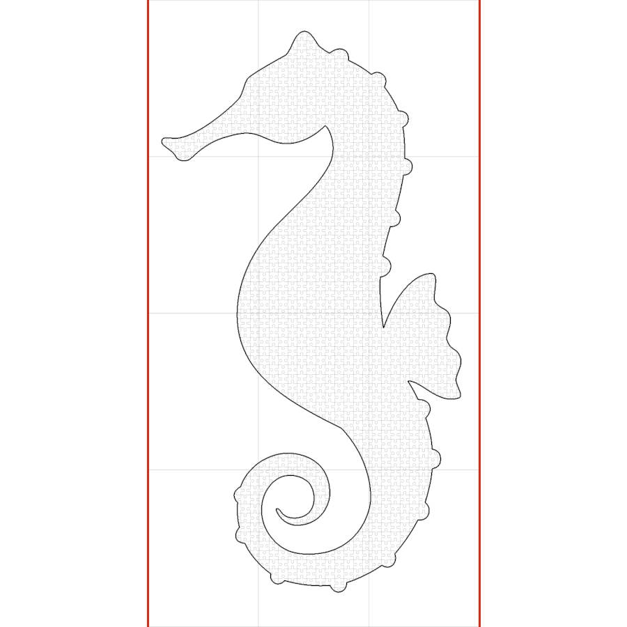 Seahorse Template Printable